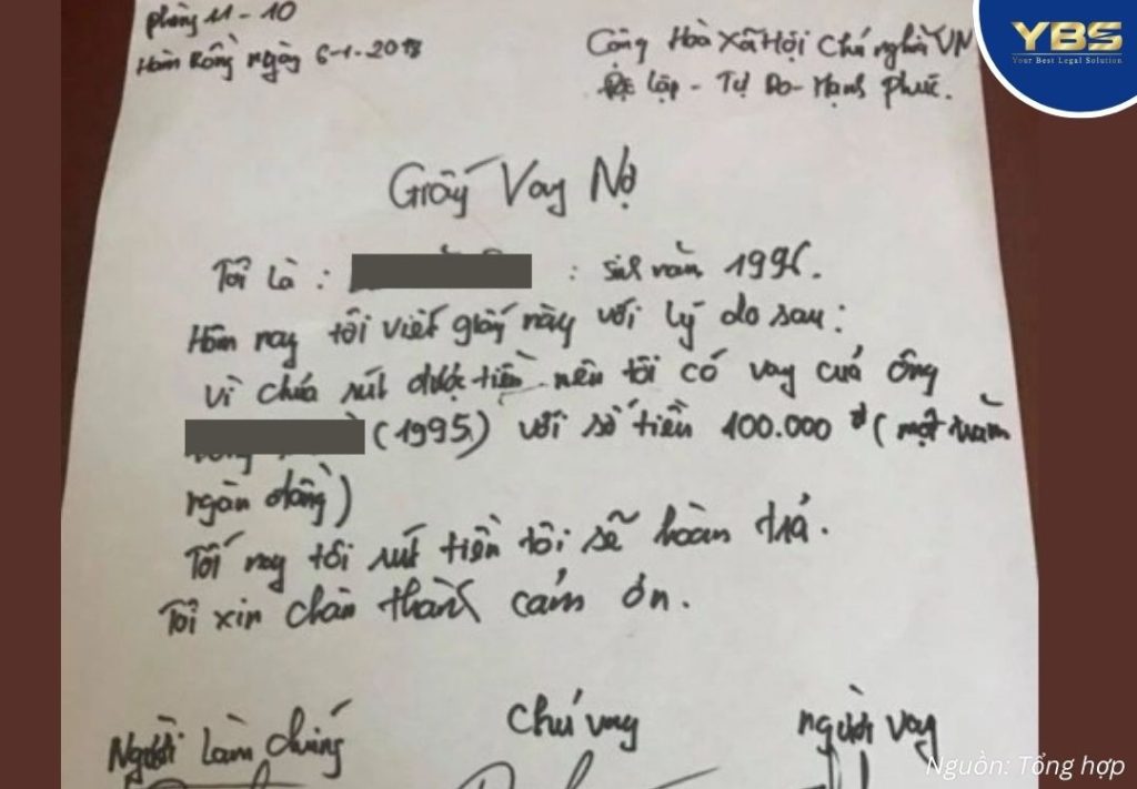 Mượn Tiền Có Giấy Viết Tay – Làm Sao Khởi Kiện Đòi Lại Được?