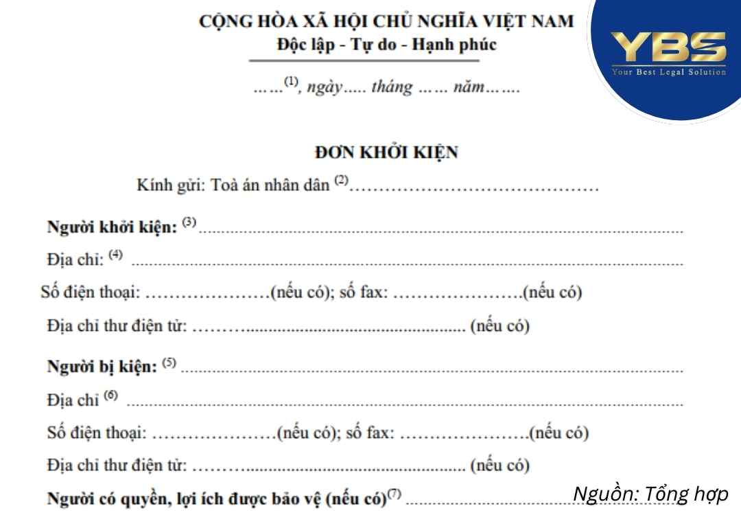 Mẫu Đơn Khởi Kiện Đòi Nợ Cá Nhân Chuẩn Theo Quy Định Tòa Án