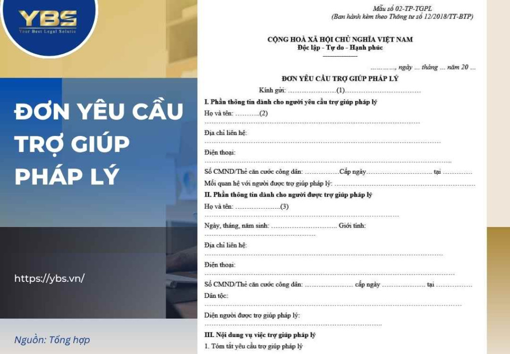 Đơn Yêu Cầu Trợ Giúp Pháp Lý: Mẫu Và Hướng Dẫn Cách Viết