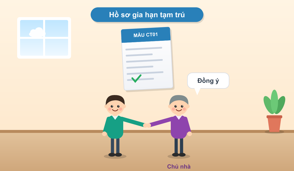 Hướng dẫn thủ tục gia hạn tạm trú trực tiếp tại công an xã